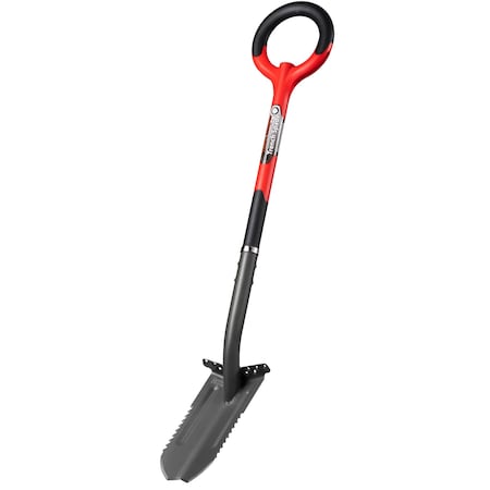 Radius Garden Root Slayer Trench Spade Shovel, 42 in L, Carbon Steel 23711